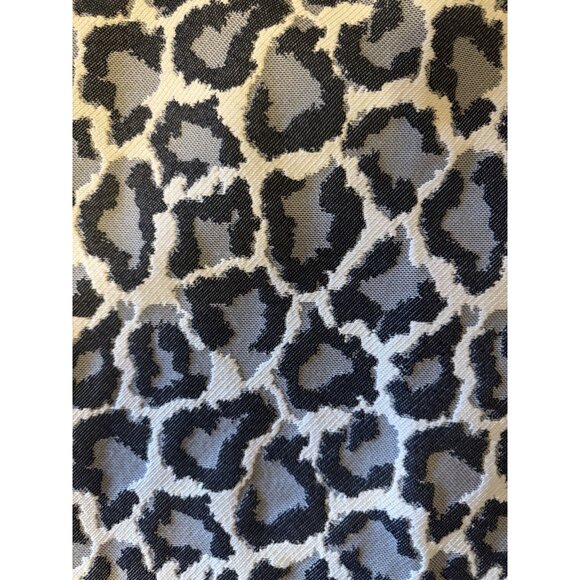Diane Von Furstenberg Animal Print Skirt Black Cream Gray Smooth Fit Cotton Mix - Picture 2 of 15
